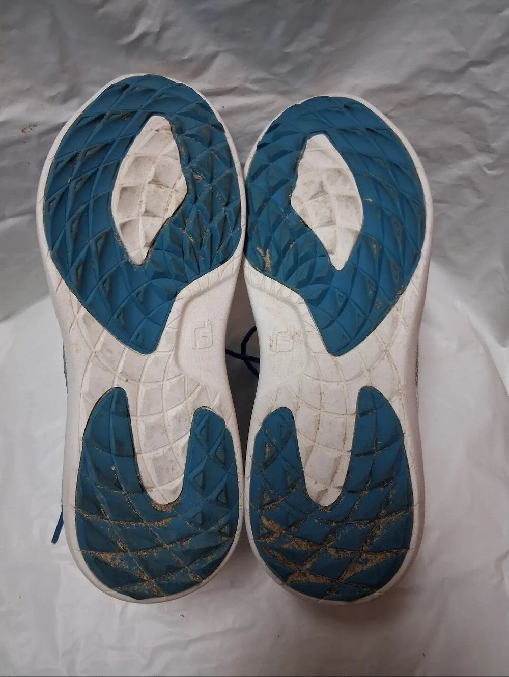 Footjoy Flex Women's Lightweight Grey & Blue Golf Sneakers Sz 9M Preowned